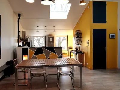 Coin salon dans l'établissement Clos Merise - appartement de 3 chambres