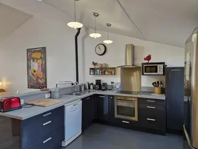 Cuisine ou kitchenette dans l'établissement Clos Merise - appartement de 3 chambres