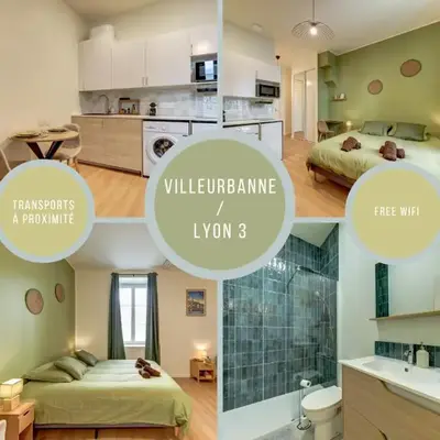 L'Émeraude - une suite élégante aux portes de Lyon