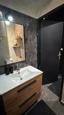 Salle de bains dans l'établissement La suite cosy