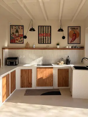 Cuisine ou kitchenette dans l'établissement Maison entière avec 2 chambres , Jardin et parking