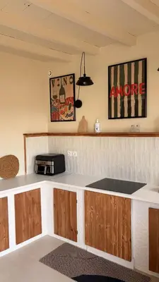 Plan de l'établissement Maison entière avec 2 chambres , Jardin et parking