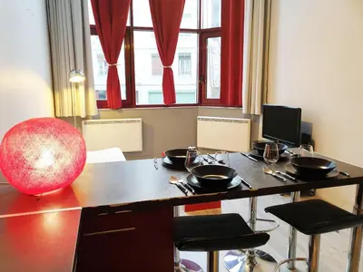Télévision ou salle de divertissement dans l'établissement L Esprit Loft, Duplex pour 4 proche Lyon et PartDieu