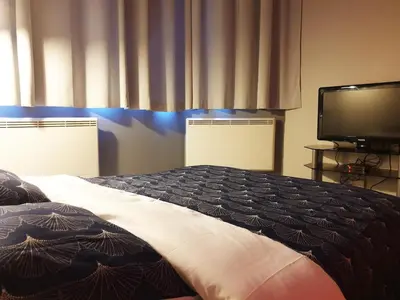 Télévision ou salle de divertissement dans l'établissement L Esprit Loft, Duplex pour 4 proche Lyon et PartDieu