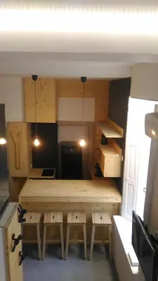 Cuisine ou kitchenette dans l'établissement Lyon centre - Appartement quartier Victor Hugo Ainay