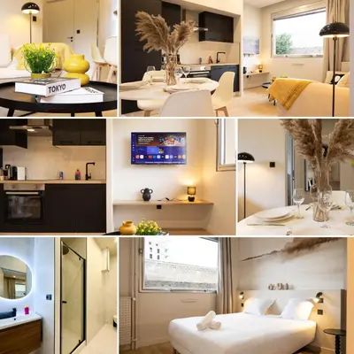 Cuisine ou kitchenette dans l'établissement Le Confluence - Cocooning City Lyon