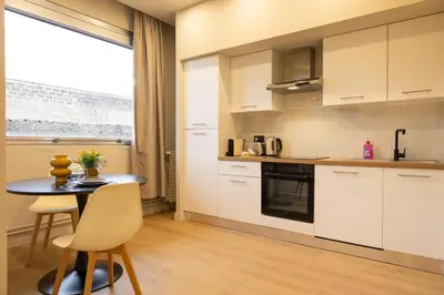 Cuisine ou kitchenette dans l'établissement Le Fourvière - Le Cocon D'or