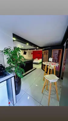 Cuisine ou kitchenette dans l'établissement le pink