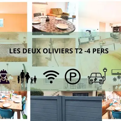Les Deux Oliviers T2 Cozy Clim Free Parking