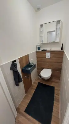 Salle de bains dans l'établissement Landperle, idéal pour les familles et amis