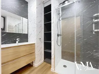 Salle de bains dans l'établissement Saulaie 1