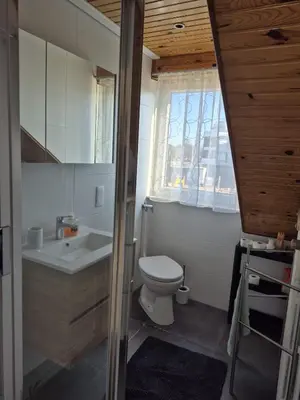 Salle de bains dans l'établissement Prairie
