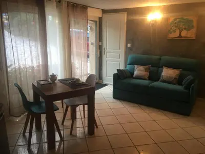 Coin salon dans l'établissement Villa Chapulay
