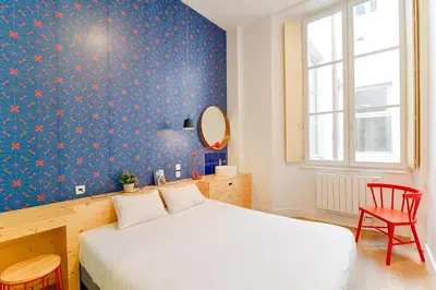Un ou plusieurs lits dans un hébergement de l'établissement SLO Hostel Lyon les Pentes