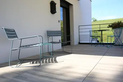 Balcon ou terrasse dans l'établissement Maison Cube