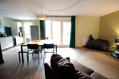 Cuisine ou kitchenette dans l'établissement Mon Appart A GERLAND II
