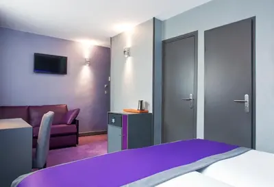 Télévision ou salle de divertissement dans l'établissement Hotel des Savoies Lyon Perrache