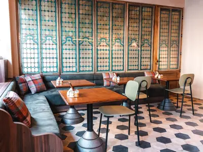 Coin salon dans l'établissement Académie Hôtel Lyon