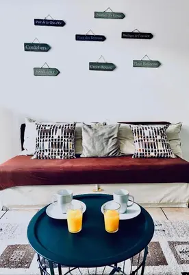 Coin salon dans l'établissement Chez Marie