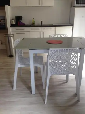 Cuisine ou kitchenette dans l'établissement Le Croix Roussien Lyon centre
