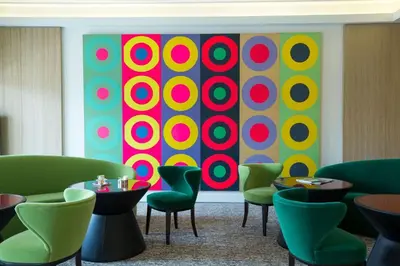 Coin salon dans l'établissement Villa Maïa