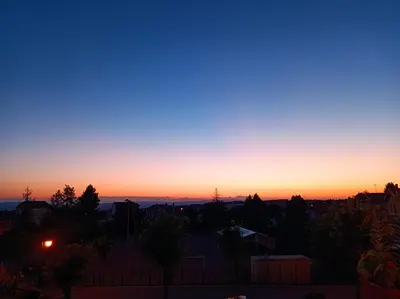 Lever ou coucher de soleil vu de le B&B/chambre d'hôtes ou à proximité