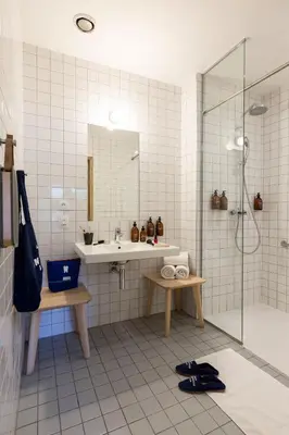 Salle de bains dans l'établissement MOB HOTEL Lyon Confluence