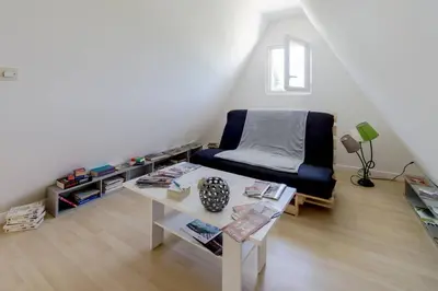 Coin salon dans l'établissement Loft à La Campagne