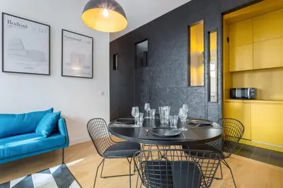 Coin salon dans l'établissement Hallmark - Furnished apartment - Downtown Lyon