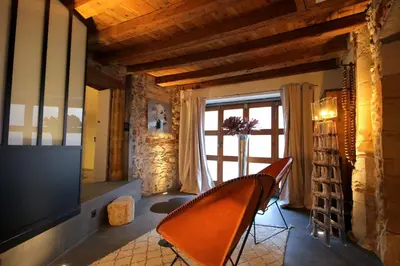 Coin salon dans l'établissement Le Clos de Sainte Croix