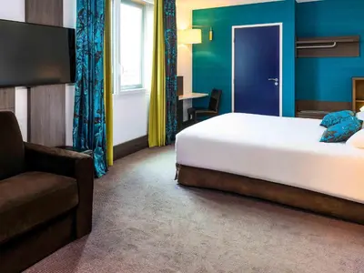 Un ou plusieurs lits dans un hébergement de l'établissement Ibis Styles Lyon Centre - Gare Part Dieu