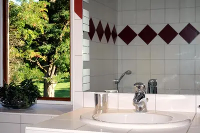 Salle de bains dans l'établissement Château de la Venerie