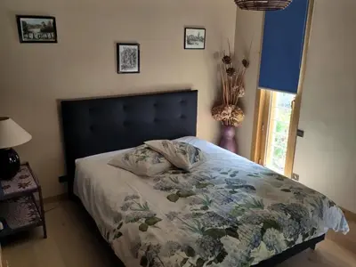 Un ou plusieurs lits dans un hébergement de l'établissement B&B chez Frédérique et Norbert