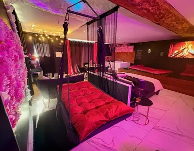 Coin salon dans l'établissement Sweet Dreams Jacuzzi