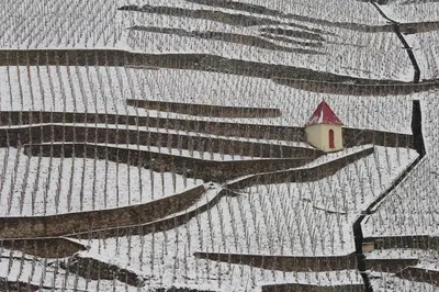 L'établissement Hôtel Le Domaine des Vignes Ampuis Lyon Sud Vienne en hiver