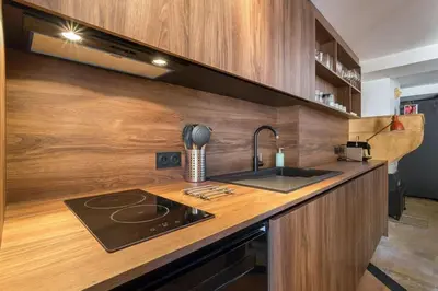Cuisine ou kitchenette dans l'établissement Havane - Furnished apartment - Downtown Lyon