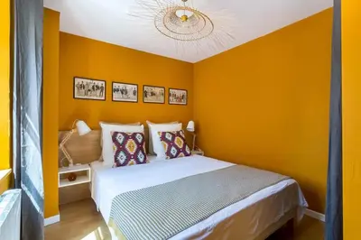 Un ou plusieurs lits dans un hébergement de l'établissement Havane - Furnished apartment - Downtown Lyon