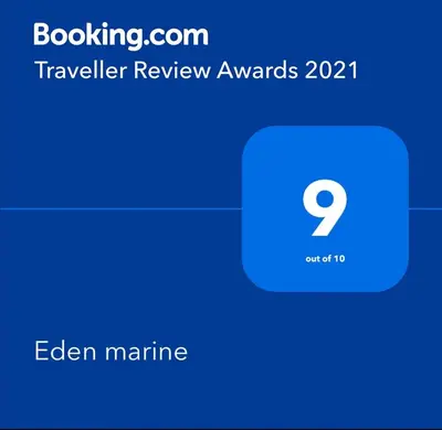 Certificat, récompense, panneau ou autre document affiché dans l'établissement Eden marine