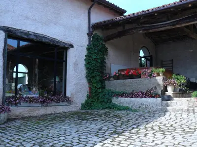 Jardin de l'établissement Chez Jacotte et Elia