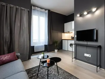 Cuisine ou kitchenette dans l'établissement Le Nid Lyonnais - Montchat