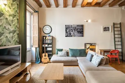 Coin salon dans l'établissement Honorê - Suites Amboise