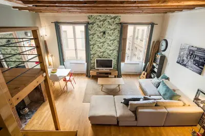 Coin salon dans l'établissement Honorê - Suites Amboise