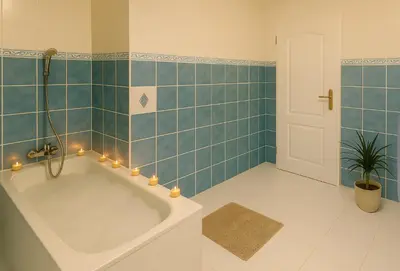 Salle de bains dans l'établissement La Maison accueillante pour les pros et tourisme