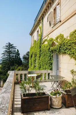 Jardin de l'établissement Château Bellevue-Domaines Loron