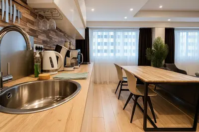 Cuisine ou kitchenette dans l'établissement ☆Loft 35m2 Lyon 6 Ménage inclus/pas de check out☆