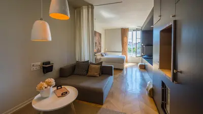 Coin salon dans l'établissement MiHotel Bellecour