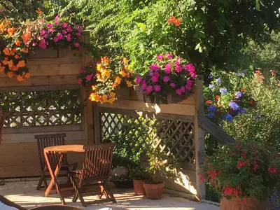 Jardin de l'établissement Le Relais des Malettes Chambres d'hôtes B&B