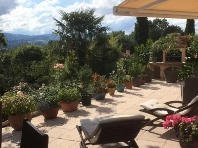Vue générale sur la montagne ou vue sur la montagne depuis le B&B/chambre d'hôtes