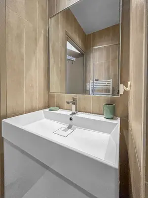 Salle de bains dans l'établissement Studio lumineux et rénové - Quartier Croix-Rousse