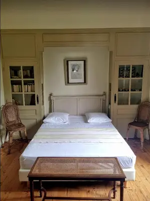 Un ou plusieurs lits dans un hébergement de l'établissement Château des Charmes